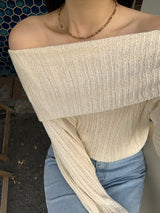 [MADE] Fittney Summer Off-Shoulder Knit