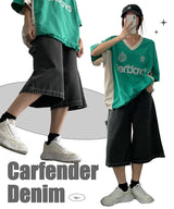 dupe dark blue Carpenter Bermuda Denim Shorts