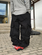 Looker Shirring Cargo Cotton Pants 3C
