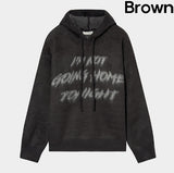 Flow Lettering Brush Hood Knit