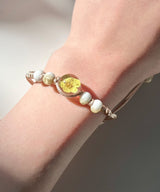 yellow flower bracelet