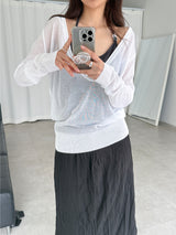june deep v-neck knit (3color)