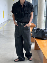 [S/S] Western シースルーリンクルシャツ(3color)