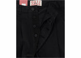 pintuck wide detail pants