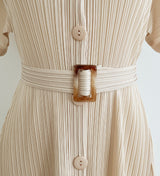 オルン プリーツ ロングワンピース (Belt Set)