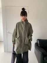 レゲット フード ロング ボンバー ジャケット