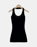 Lunef Halter Neck Sleeveless Top