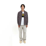 S クレフチェッカードウェスタンタータンシャツ (GRAY)