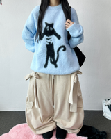 ワイドバルーンバービービッグリボンコーデュロイゴールデンワイドロングパンツ 🎀 3 COLOR