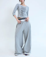 Stud underwear sweatpants - Gray