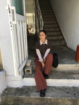 Pitty one-tuck cotton pants (3color)