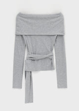 [MADE] Yelty Off-Shoulder Strap Long-Sleeve Tee