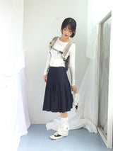 Eyelet Cropped Punching T