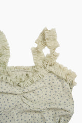 Floral Shirred Sleeveless