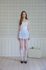 WINK SHIRRING LACE TOP
