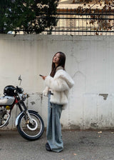 HOLIDAY HOOD FUR JACKET