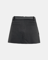 London Stripe Belt Skirt