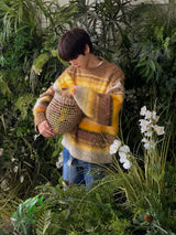 2 Low Multi Border Shaggy Knit (2color)