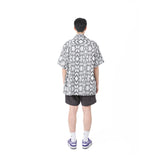 CORDUROY LOGO HALF PANTS CHARCOAL