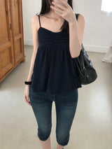 Hickie Shirring Capri Pants (one color)
