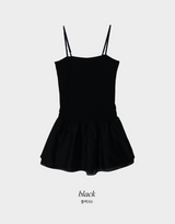[SHOPPERMADE] Chiffon Flare Layered Sleeveless Mini Dress