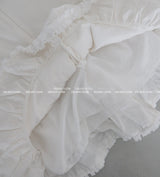 frill cancan corset bustier mini dress