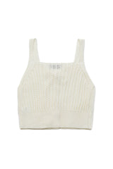 クロシェットニットベスト [Ivory]
