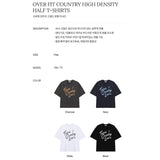 OVER FIT COUNTRY HIGH DENSITY HALF T-SHIRT