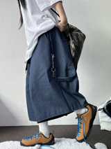 サニーサイドアップ 🖤✨ストライプカーペンターバルーンデニム 💙2COLOR