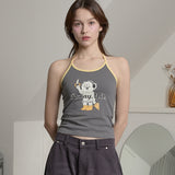 Vintage graphic ringer sleeveless
