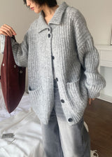 HIGH NECK HALF CARDIGAN