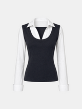 Emma Layered Collar Shirt