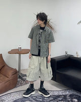 エティン半袖チェックシャツ