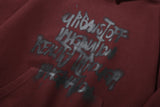 Scribble Paint Hoodie (Burgundy)