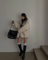 Overfit boa jacket