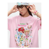 BETWEENAND x sunonebird プリントラウンドネック半袖Tシャツ
