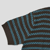 Letter Collar Half Knit (3color)