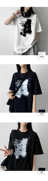 ヘプーン オーバーサイズフィット ショートスリーブ Tシャツ