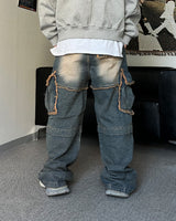 UL Dekki Pocket Cargo Denim Pants (2C)