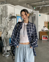 ブリードリンクルチェックシャツ