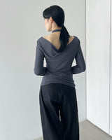ロハスチョーカーVネックラップTシャツ