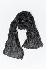 Leaf Dot Wrinkle Scarf