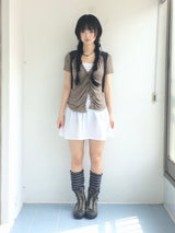 vintage shirring button t