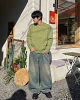 ウォッシュドバルーンデニムパンツ