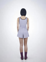COZY SWEAT SHORTS (PURPLE)