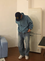 オーバーユニセックスデニムパンツ(1color)
