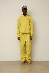 EEERRR Basic logo needlework hoodie (Melange Yellow)