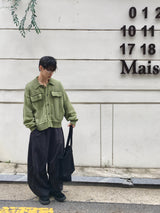 Ter Stripe Balloon Denim Pants 2C