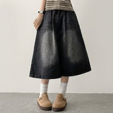 Meli Pintuck Denim Bermuda Shorts [Short & Long Selection*]