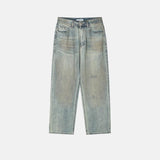 ASCLO Oil Washing Denim Pants